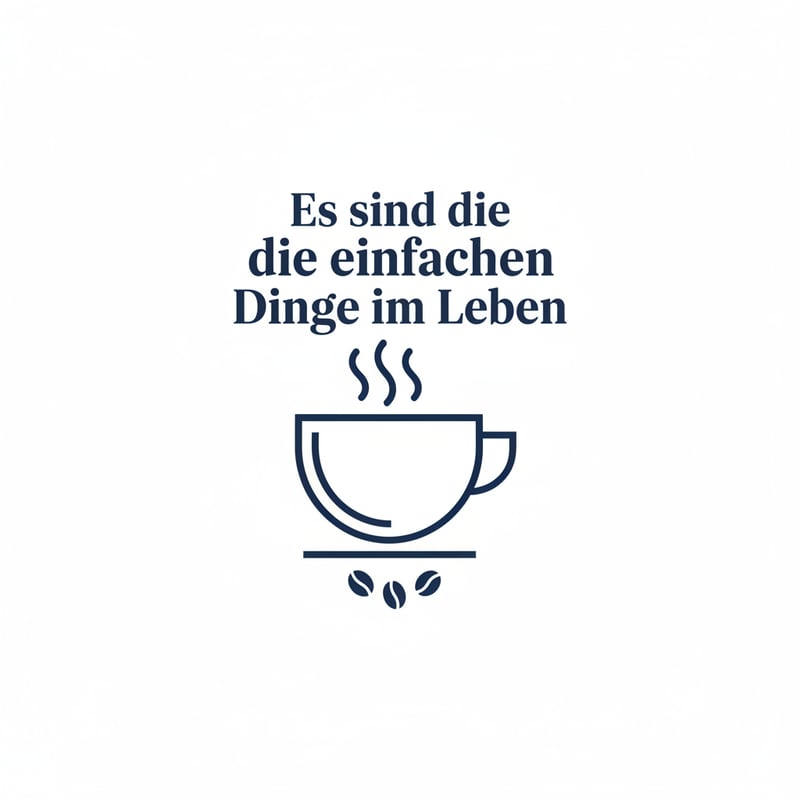 Minimalist Navy Coffee Line Art