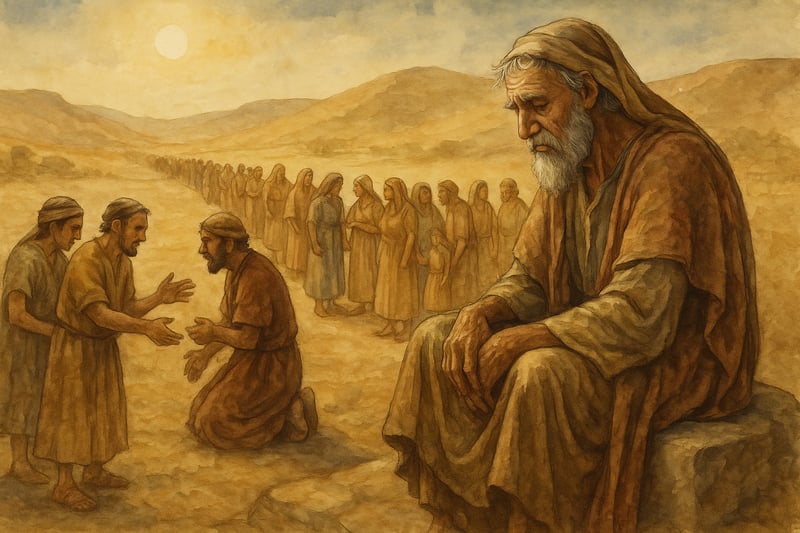 Moses Judging Hebrew Disputes
