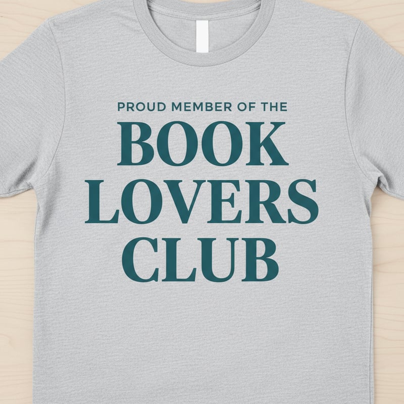 Modern Typography Book Lovers Shirt