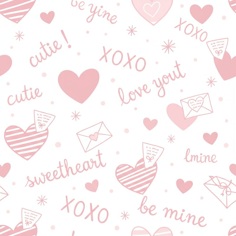 Hand-Drawn Hearts Pattern