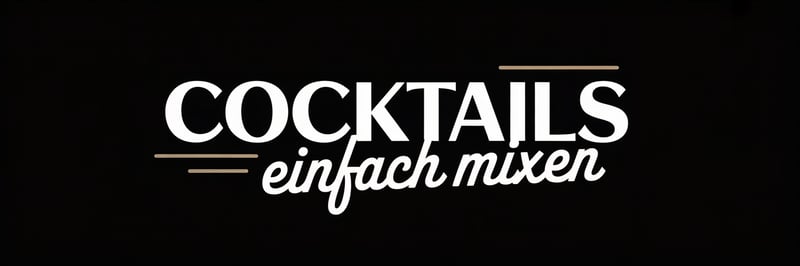 Cocktails Typographic Logo Design