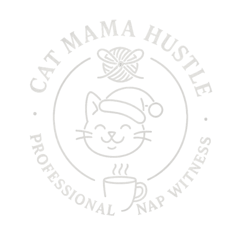 Vintage Cat Mama Hustle Badge
