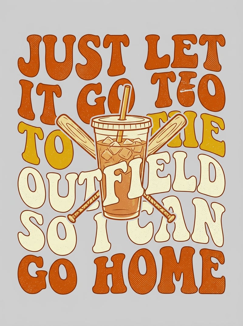 Vintage Softball T-Shirt Design