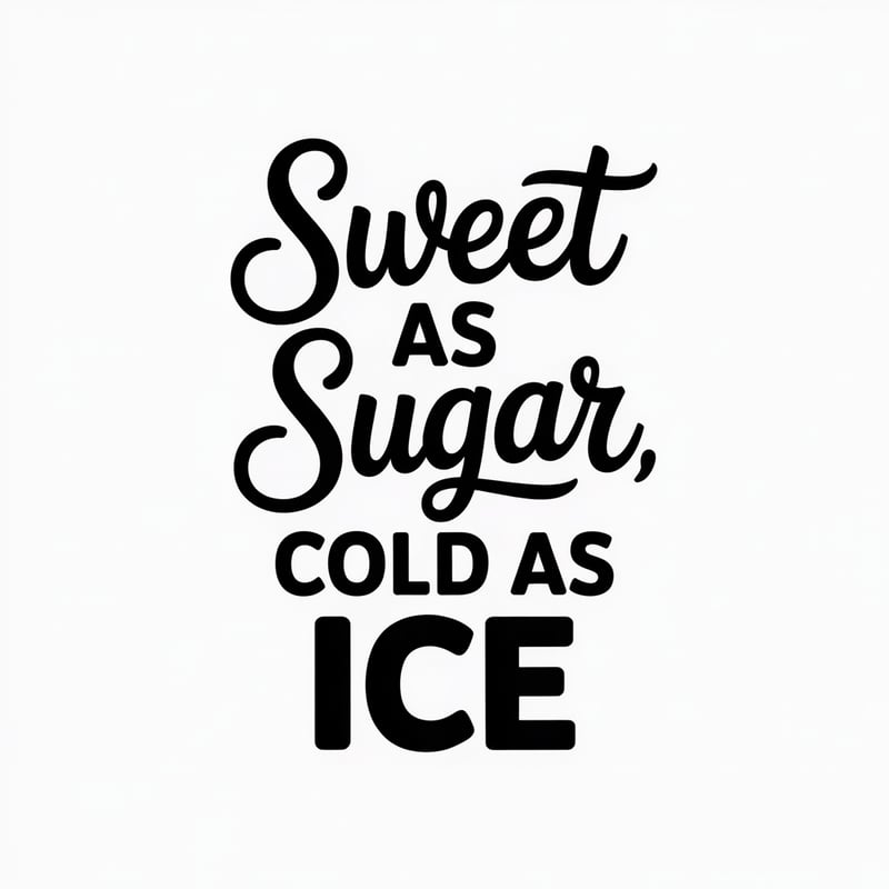 Minimalist Sweet Sugar Typography