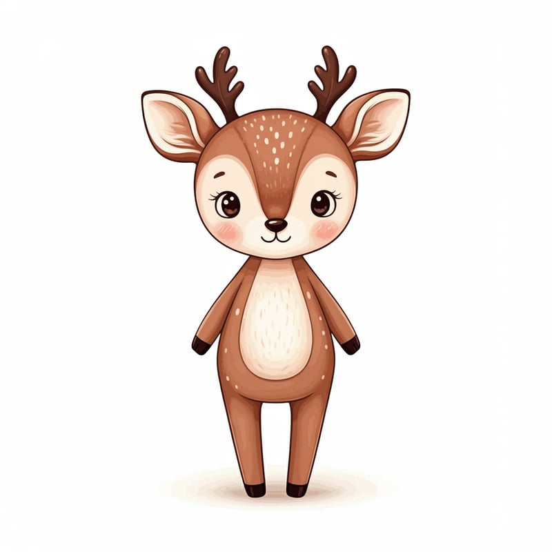 Friendly Deer Nursery Art