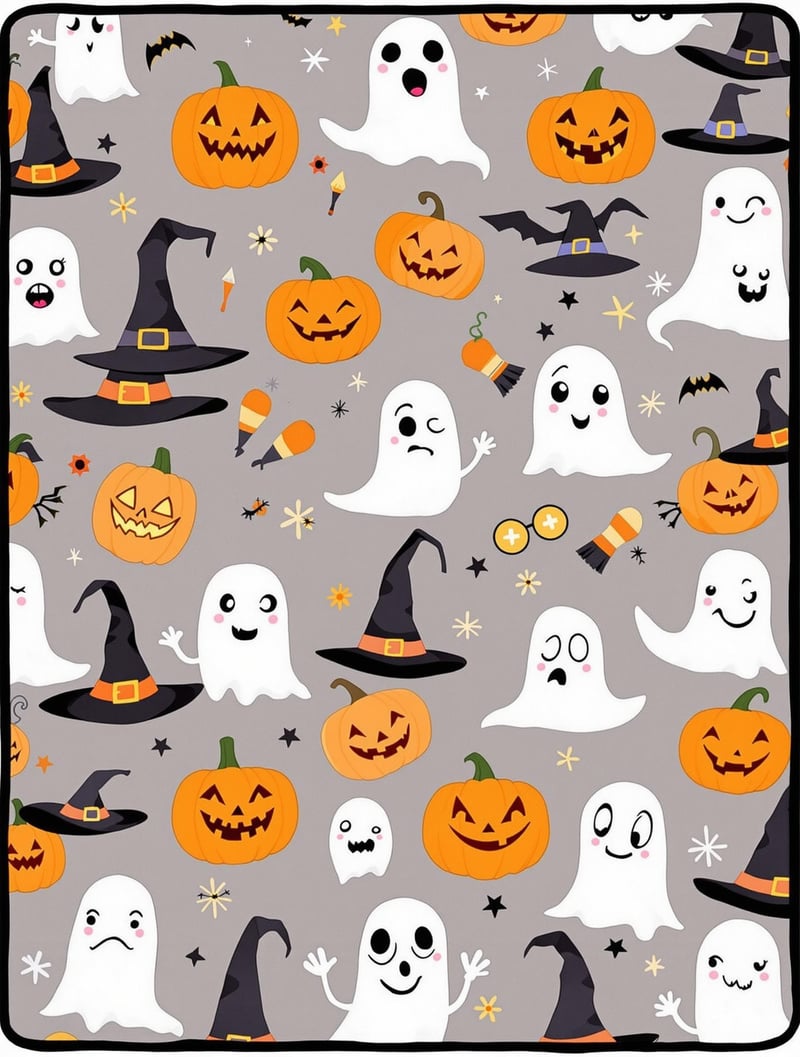 Funny Halloween Blanket Design