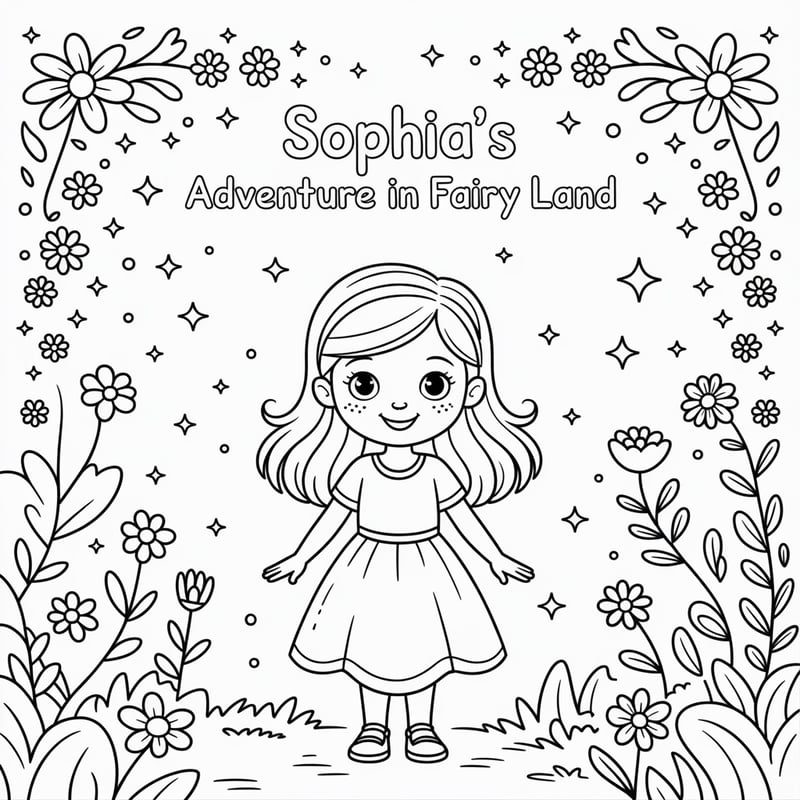 Sophia's Fairy Land Coloring Page