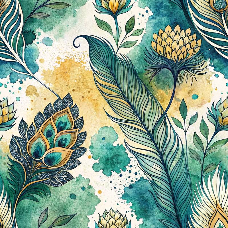 Vibrant Abstract Watercolor Pattern