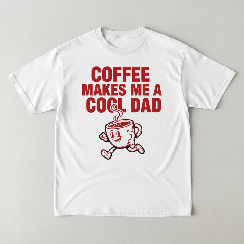 Coffee Makes Me a Cool Dad Shirt