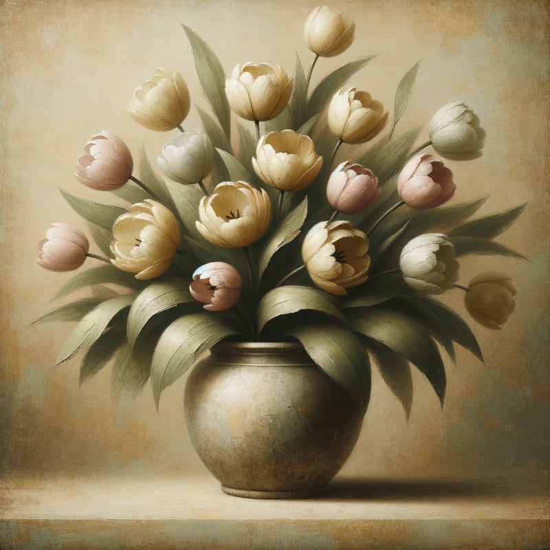 Impasto Tulip Painting