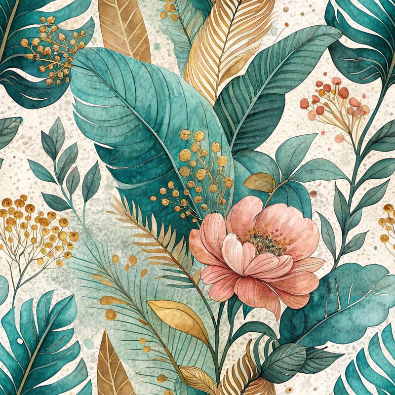 Eclectic Botanical Collage Art