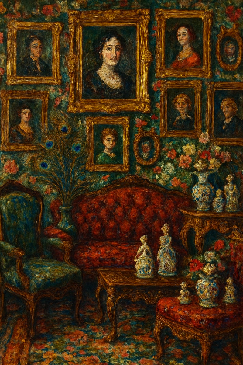 Maximalist Vintage Art Collector's Room