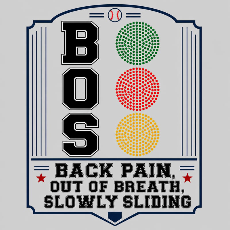 Novelty Baseball T-Shirt Graphic for Seniors