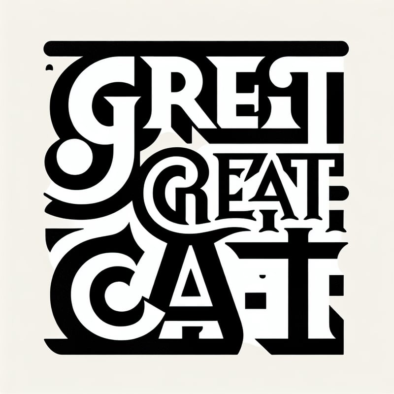 Bold Modern Cat Typography