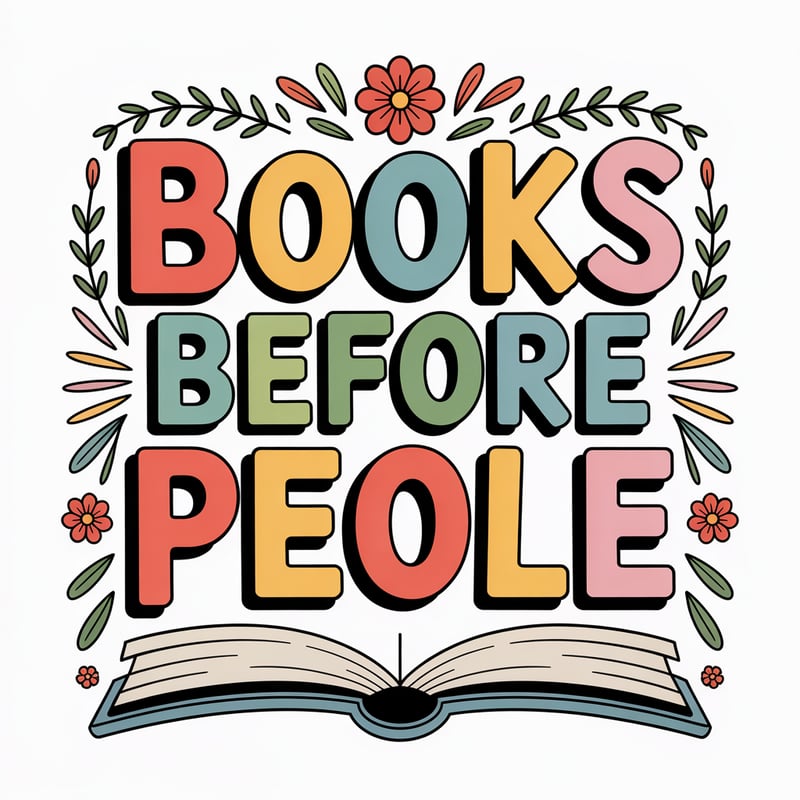 Books Before People Playful Art