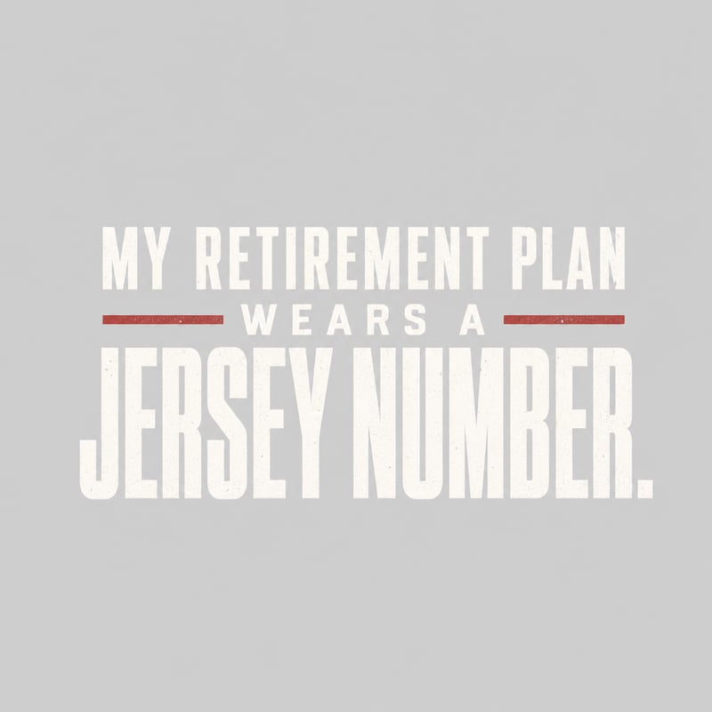Typography T-Shirt Design - Retirement Plan
