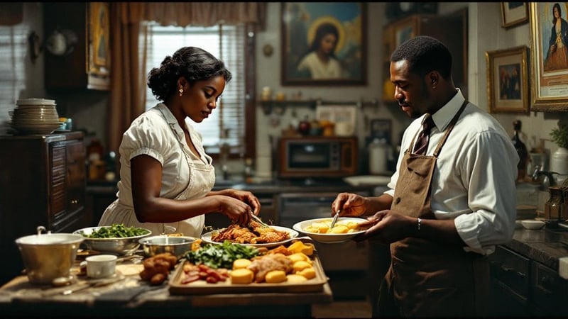 1930s Harlem Family Cooking Scene