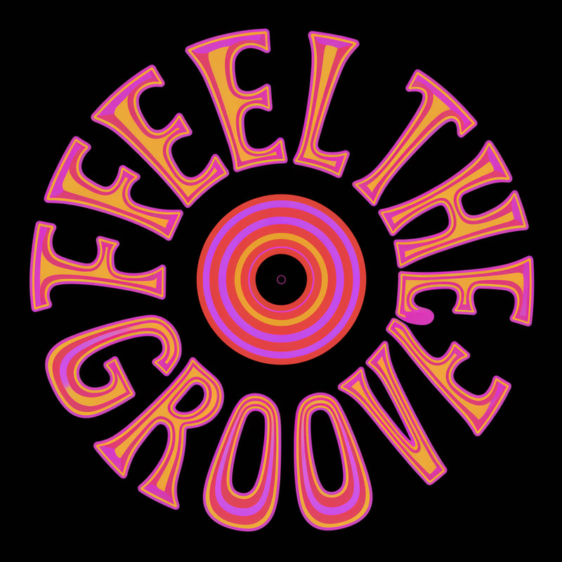 Psychedelic Vinyl Record Poster