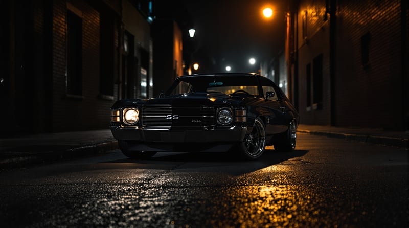1972 Black Chevrolet Chevelle