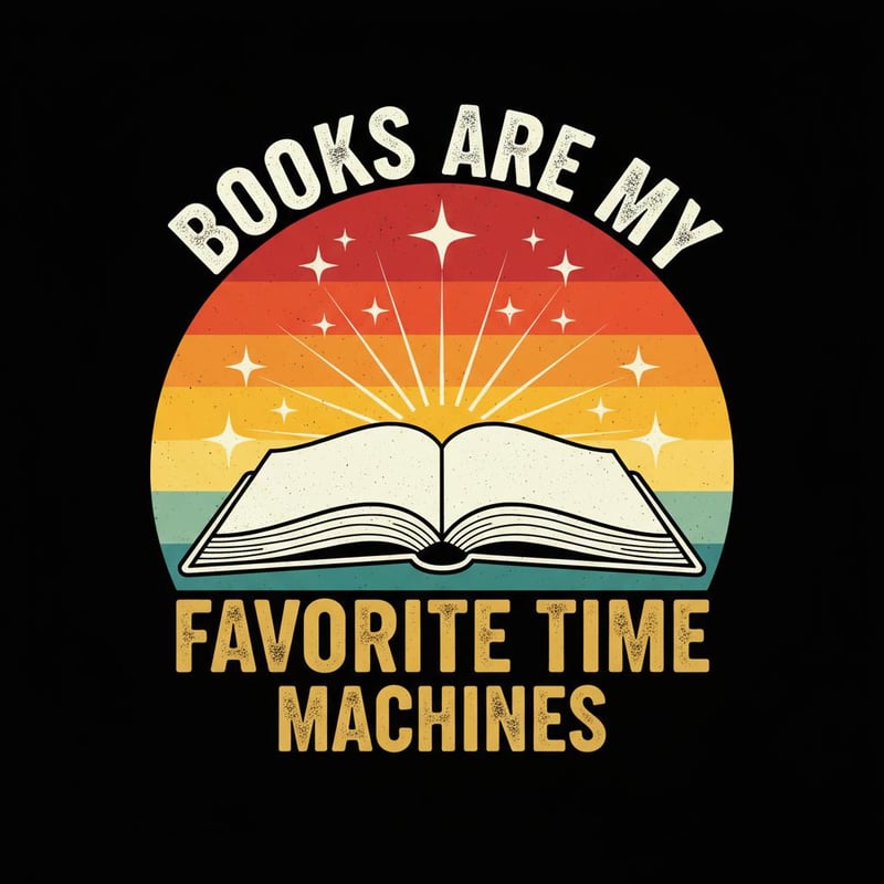 Retro Vintage Book T-Shirt Design