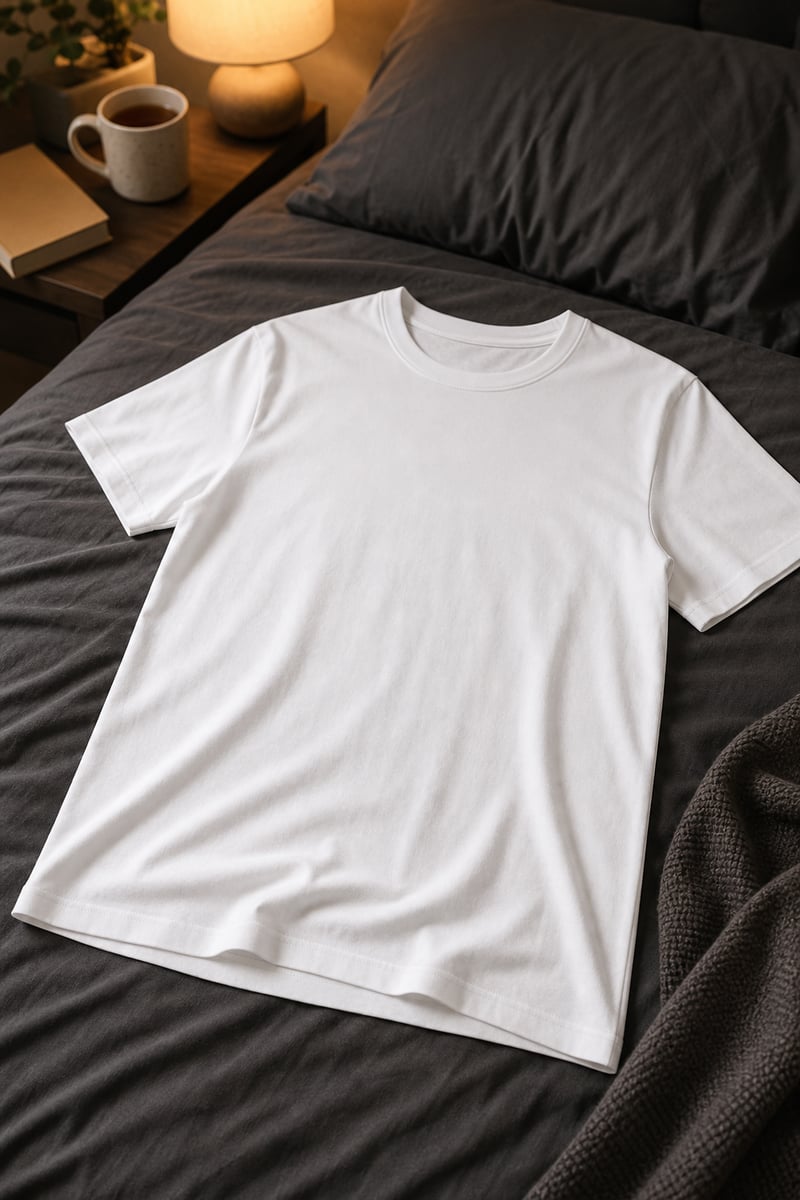Blank White T-Shirt Mockup