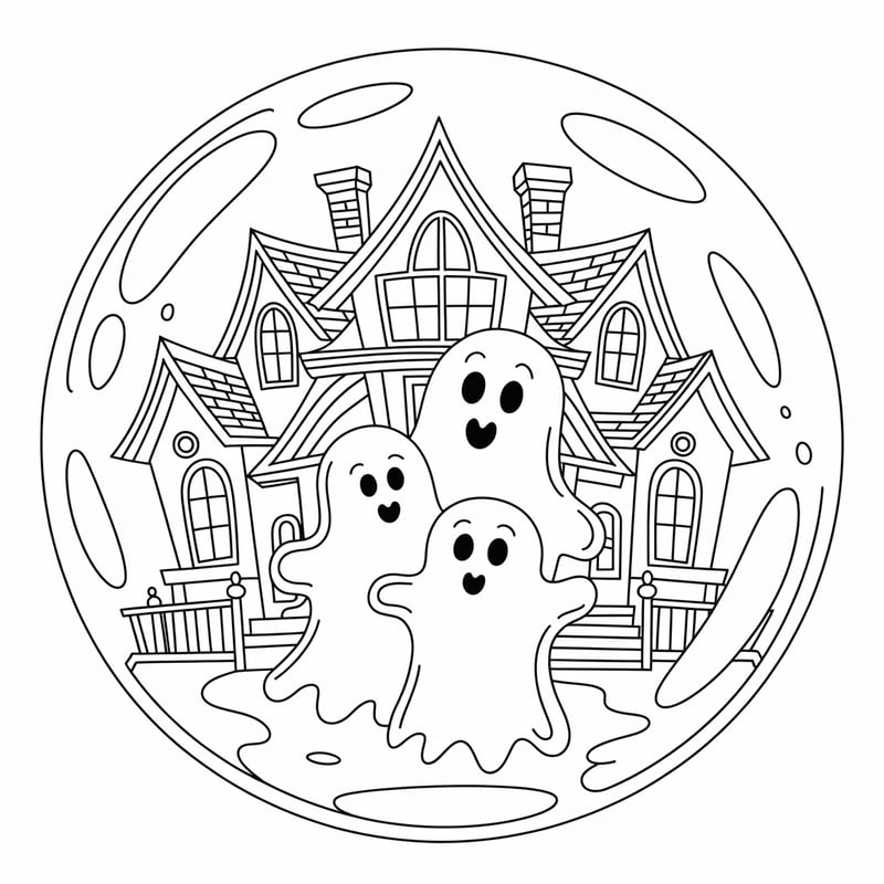 Ghost Family in Magical Bubble