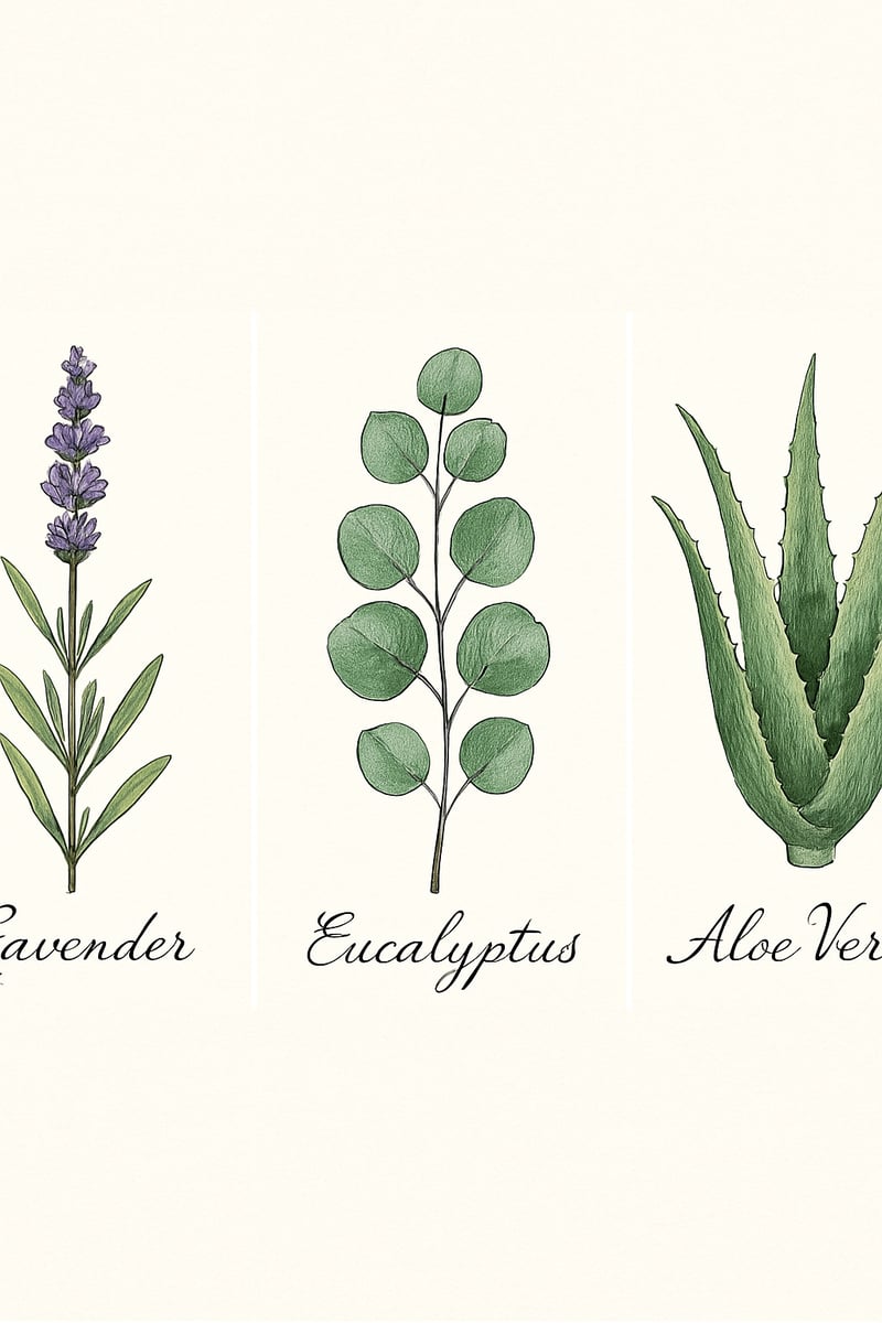 Detailed Botanical Illustrations