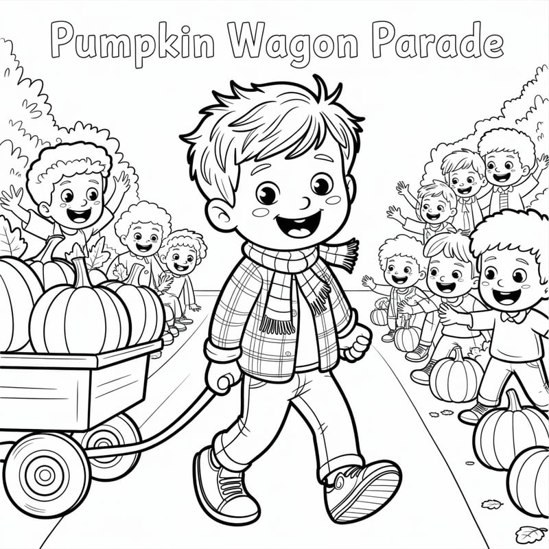 Henry's Pumpkin Wagon Parade Art