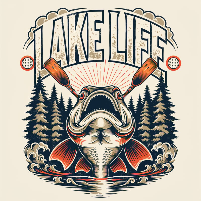 Retro Lake Life Outdoors T-Shirt
