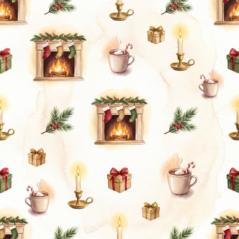 Cozy Nostalgic Christmas Morning Pattern