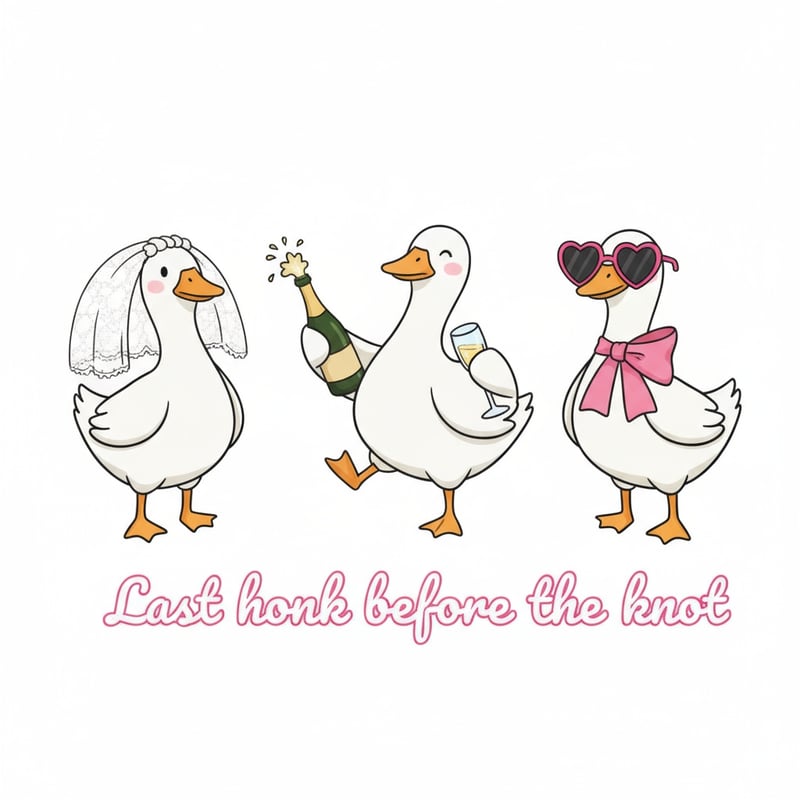 Bachelorette Party Goose Design