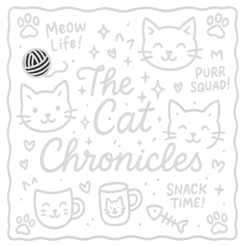 Hand-Drawn Cat Doodle Illustration