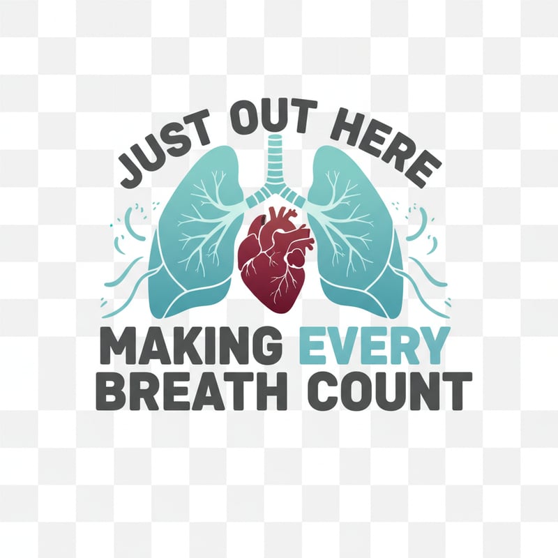 Respiratory Therapy Typography PNG
