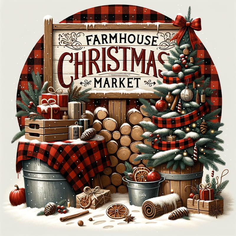 Rustic Farmhouse Christmas Wall Art