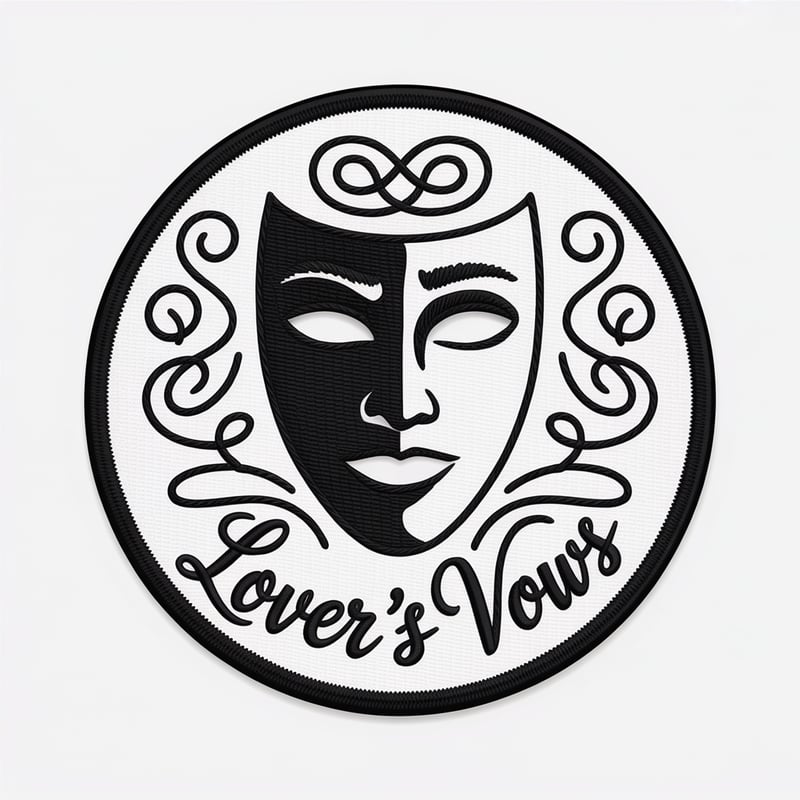 Minimalist Theater Mask Vector Art