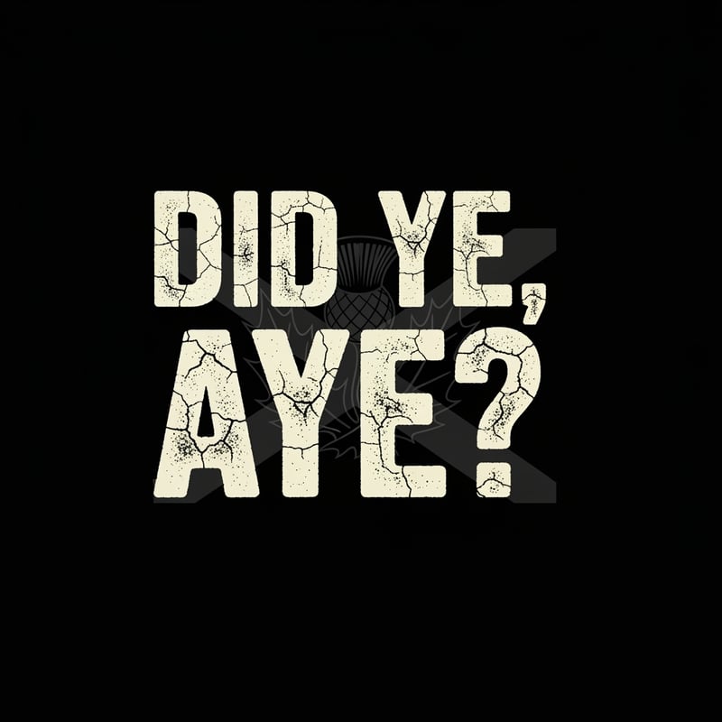 Scottish Humour Vintage Tee Design