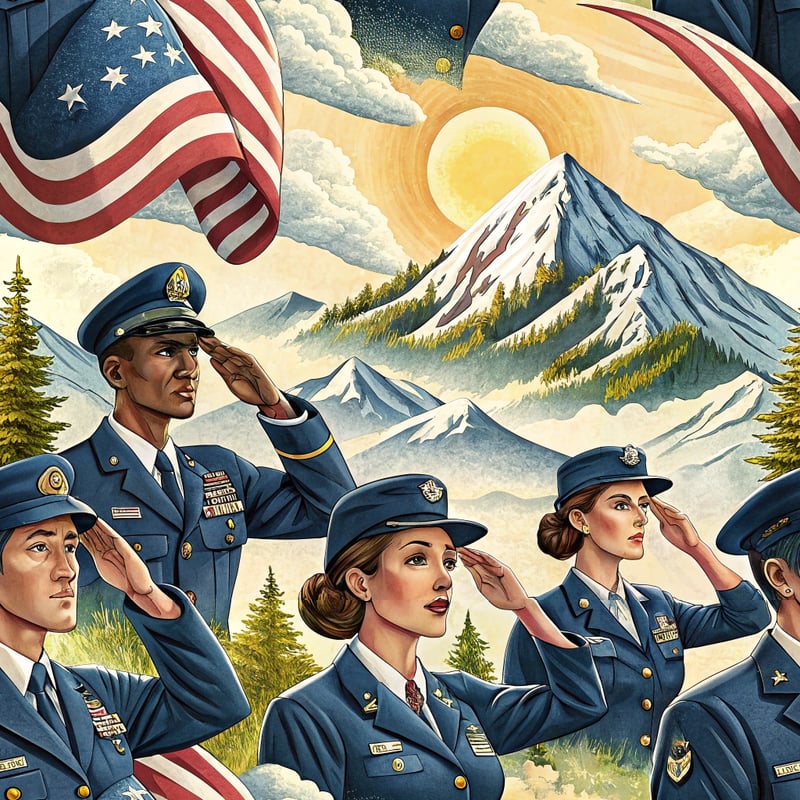 U.S. Air Force Salute Digital Painting