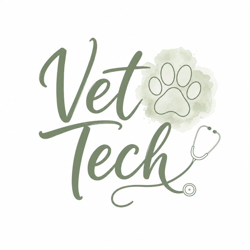Vet Tech Hand-Lettered T-Shirt Design
