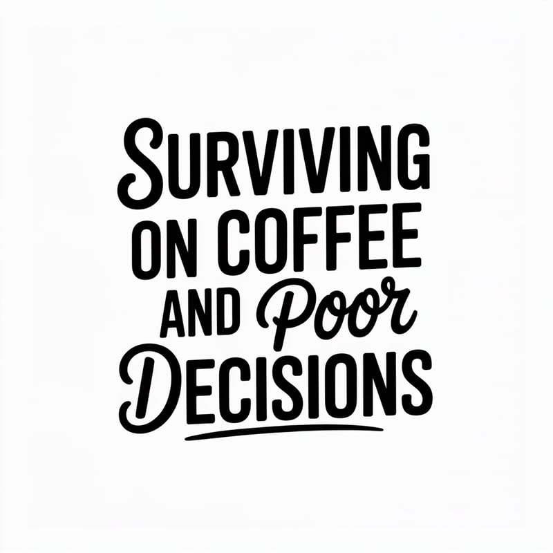 Minimalist Coffee Quote Design