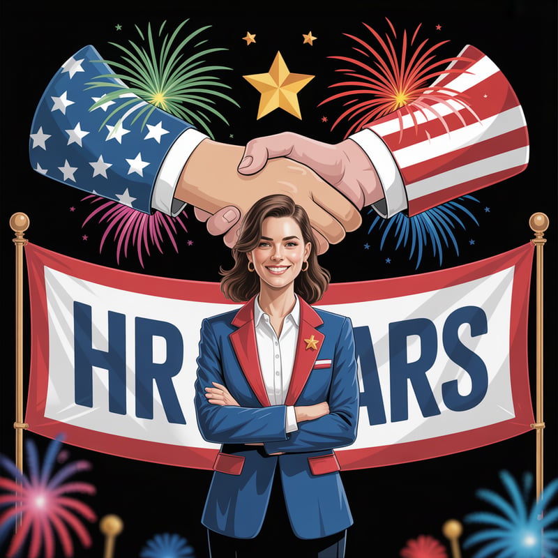 4th of July HR Specialist Illustration