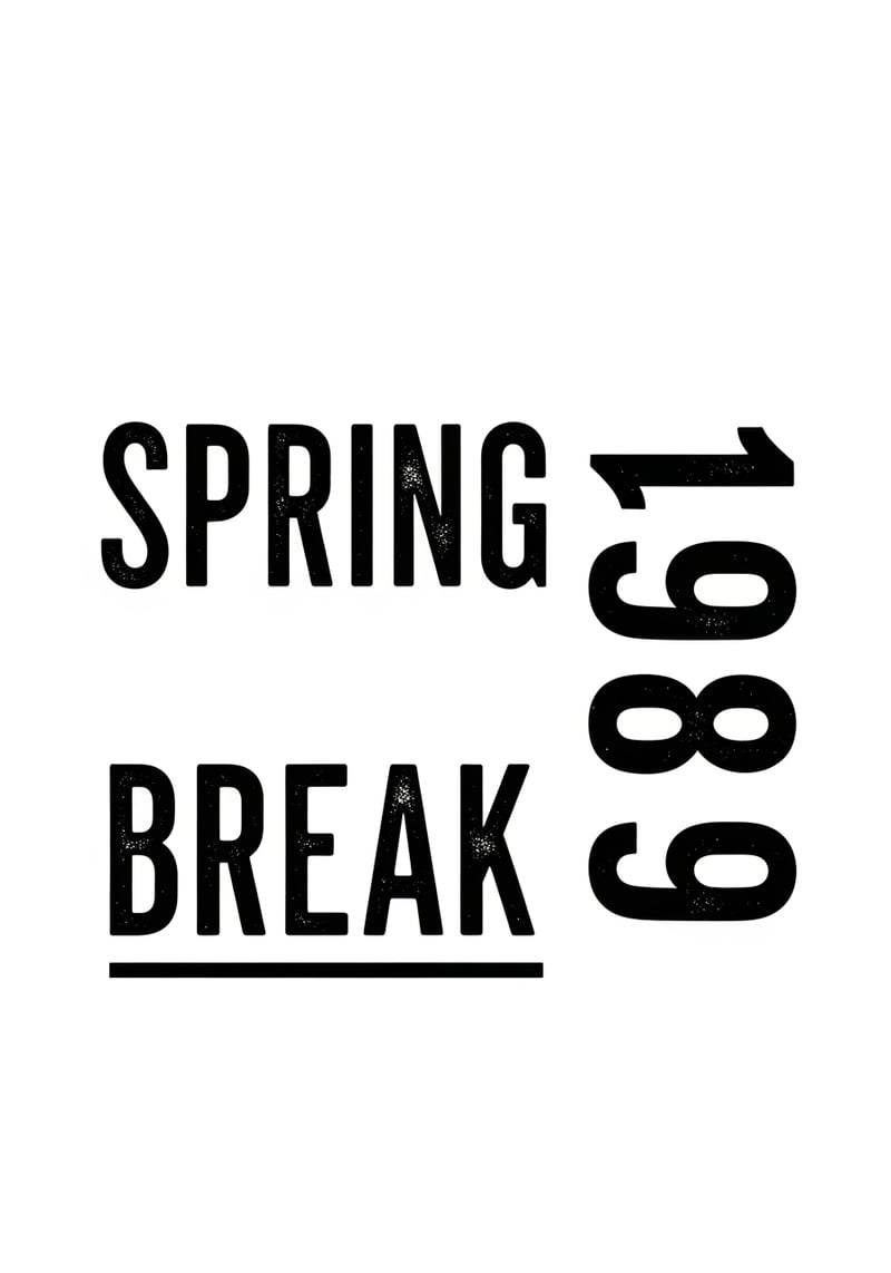 1989 Spring Break Graphic Design