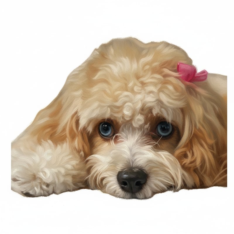 Oil Paint Dog Portrait