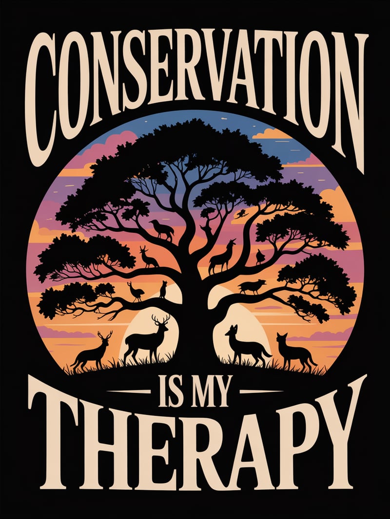 Conservation Therapy Sunset Silhouette