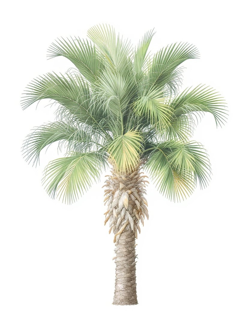 Florida Saw Palmetto Botanical Illustration