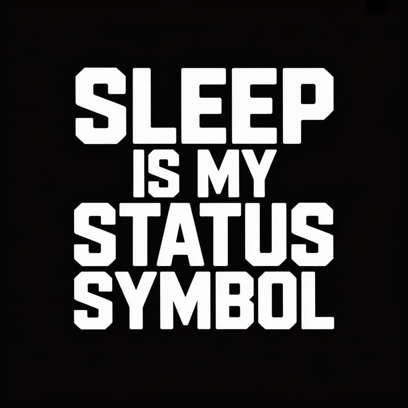 Bold White Typography on Black
