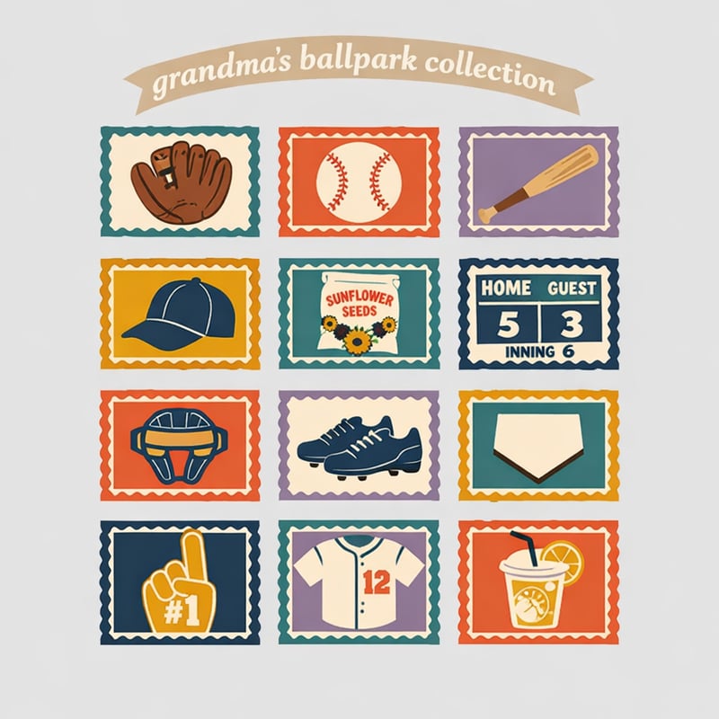 Coastal Grandma Baseball Vector Design