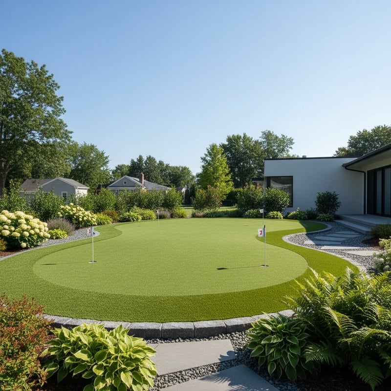 Modern Artificial Grass Putting Green