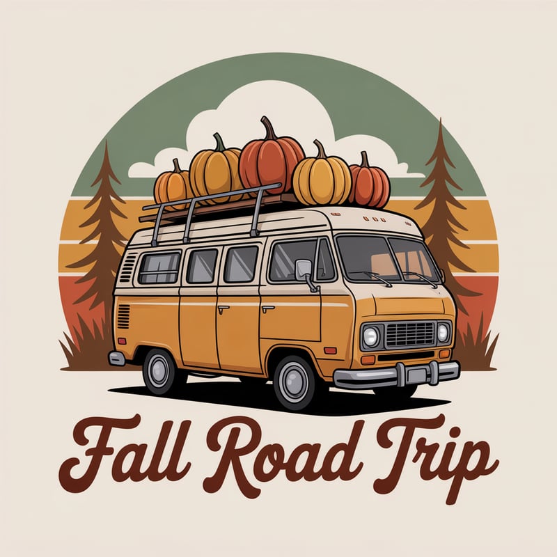 Fall Road Trip Camper Badge