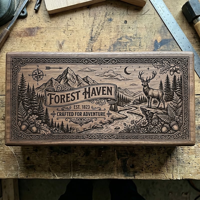 Horizontal Laser Engraving Design