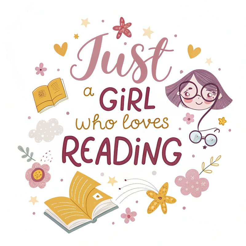 Groovy Reading Girl Design